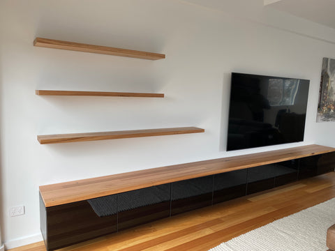 Floating shelves